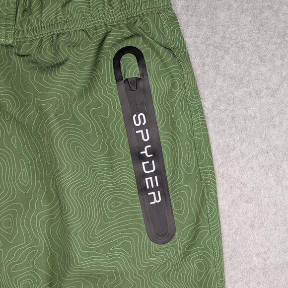 Spyder Swim-Surf -Sand -Sun Men's UV Protection Mesh Liner Swim Trunk Green - Picture 4 of 15